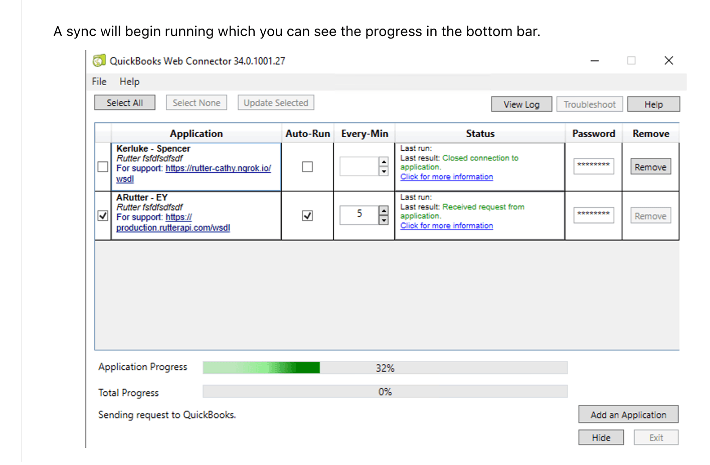 Sync Setup